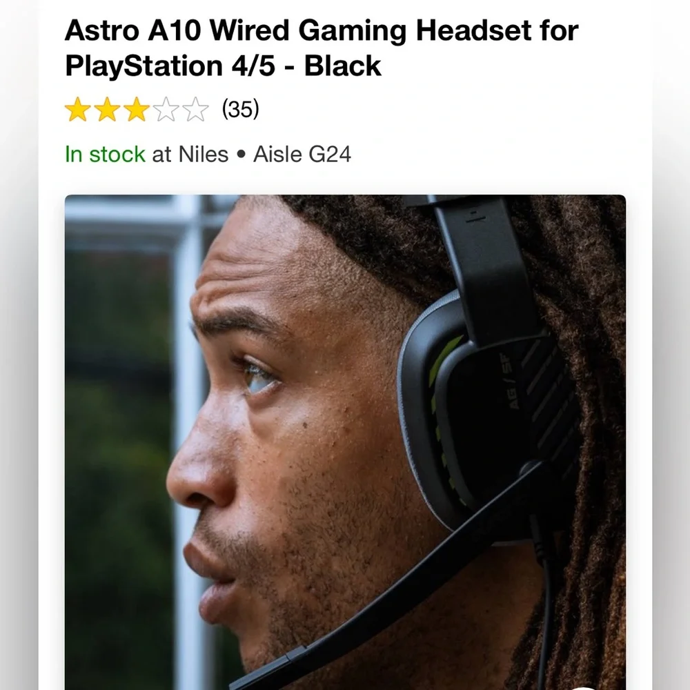 Astro A10 Wired Gaming Headset